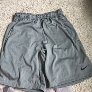Nike grey basketball shorts